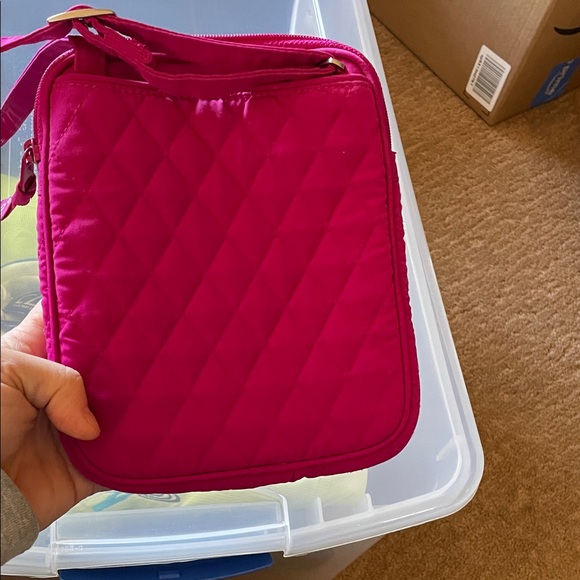Vera Bradley Fuchsia Quilted Crossbody Bag - Picture 6 of 6